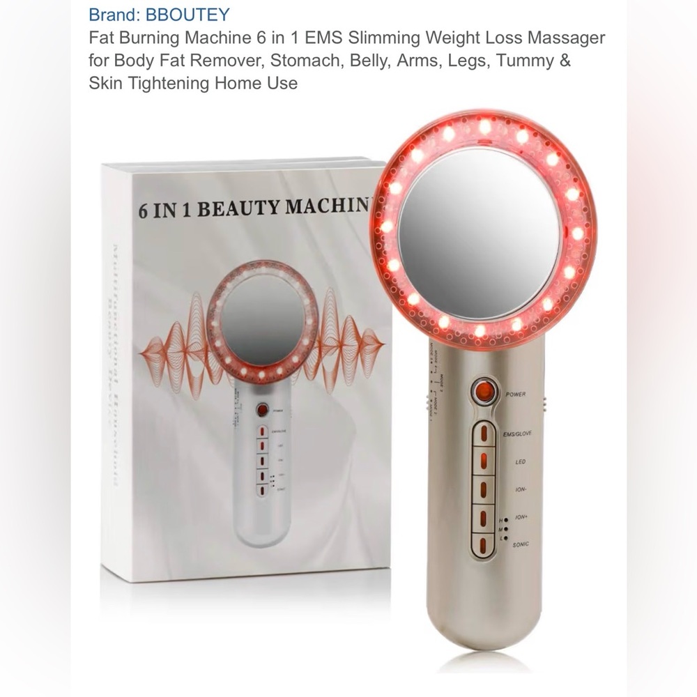 6-in-1 Beauty Machine Device in White and Pink $279.99